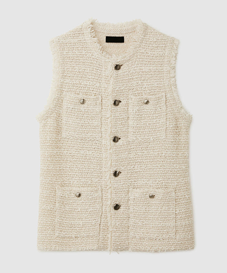 BASIC TWEED VEST